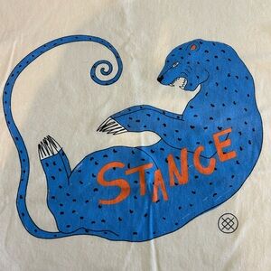 Stance Fiorenza Art T-Shirt, Cream, Size Medium